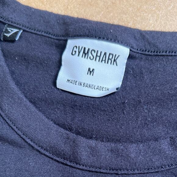 Gymshark Black Asymmetrical Women Medium T-Shirt - Picture 2 of 7